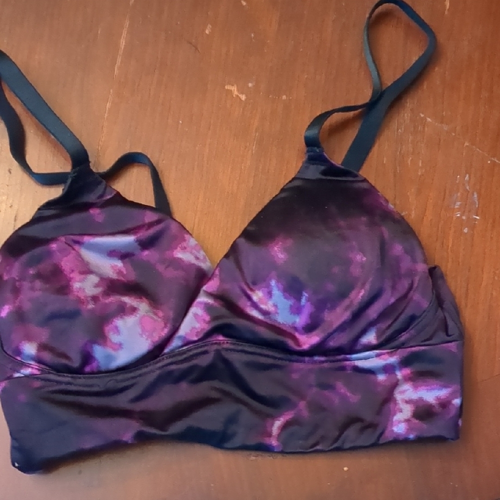 Adore Me Purple Tie-Dye Bralette